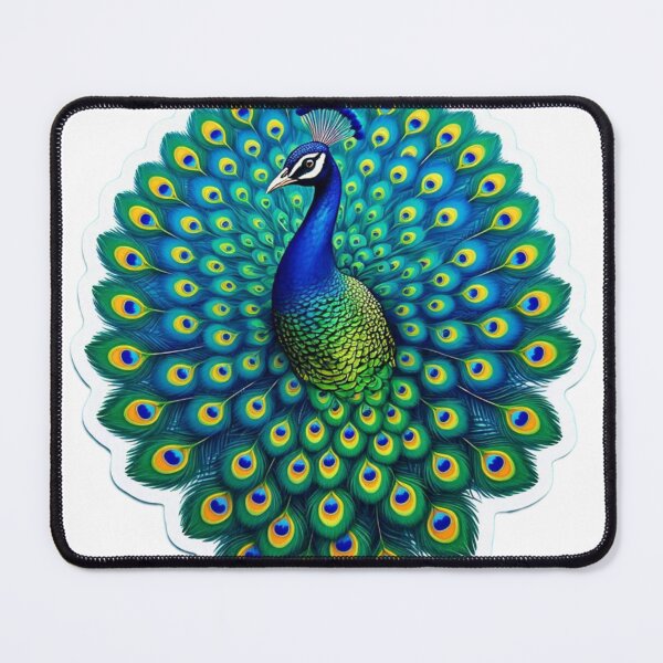 Item preview, Beautiful peacock sticker design designed and sold by InsightA.