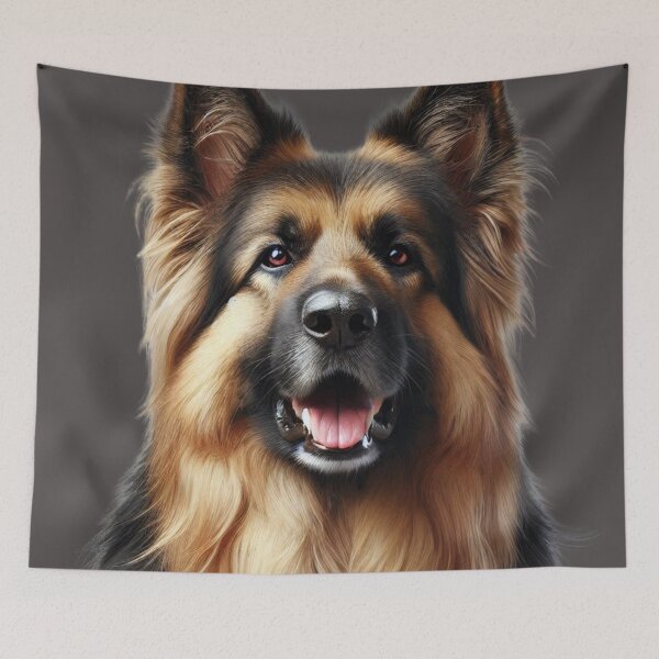 Artikelvorschau, Deutscher Schäferhund Langhaar schöner Kopf entworfen und verkauft von Saxbys.