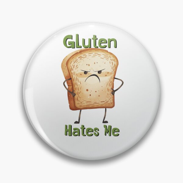 Item preview, Gluten Hates Me designed and sold by IndieCharms.
