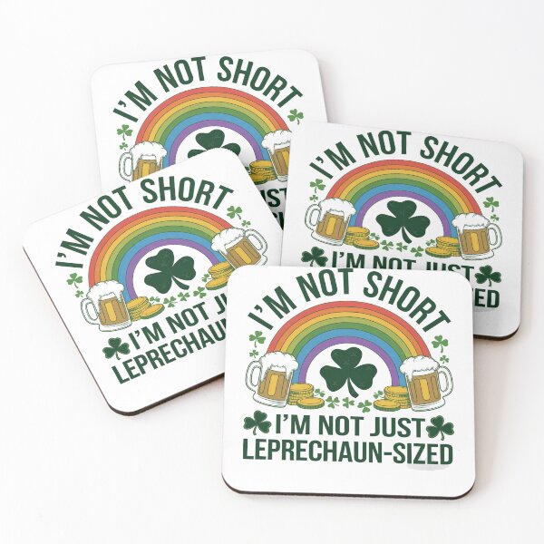 Item preview, I'm Not Short I'm Just Leprechaun-Sized - Shamrock St Patricks Day Design designed and sold by Peter Stawicki.