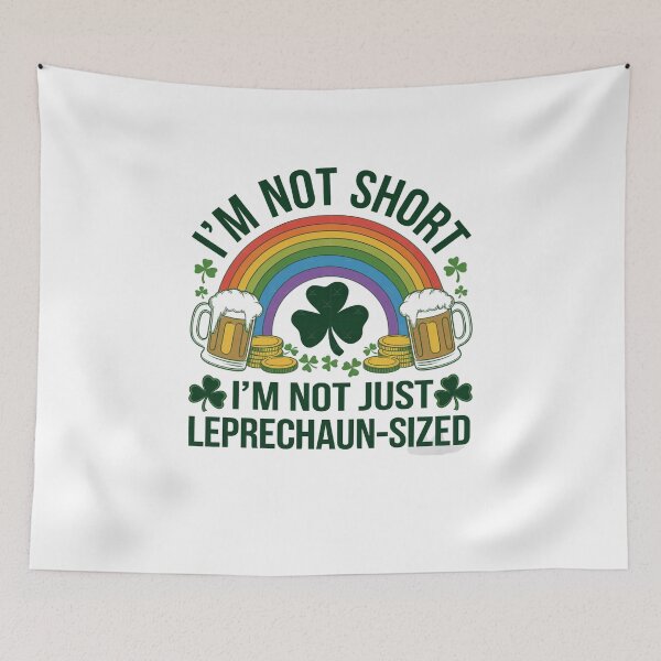 Item preview, I'm Not Short I'm Just Leprechaun-Sized - Shamrock St Patricks Day Design designed and sold by Peter Stawicki.