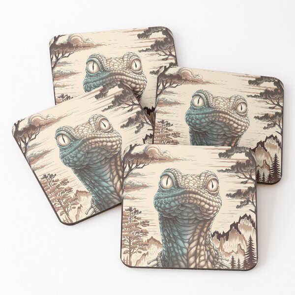 Item preview,  Lizard Nature Painting Whimsical Wild Life Abstract Vintage Zentangle Art designed and sold by Witty Shirts.