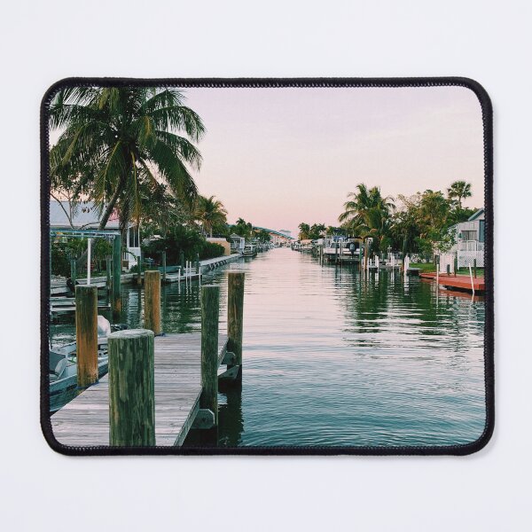 Item preview, Tropical Dock in Fort Myers, Florida – Serene Waterfront Photography designed and sold by Stickers by @molllyclare.