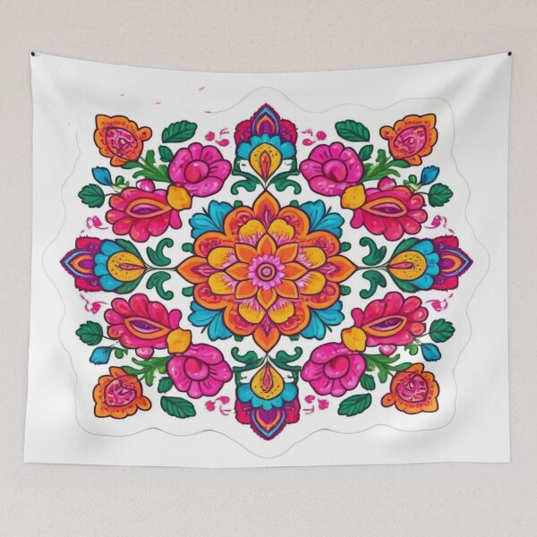 Item preview, Vibrant Floral Patterns with Lush Greenery Sticker – Nature-Inspired Decorative Decals. designed and sold by InsightA.