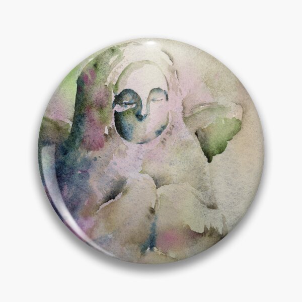 Item preview, Goddess Statue Healing Green Watercolor Painting designed and sold by Valerie Englehart.