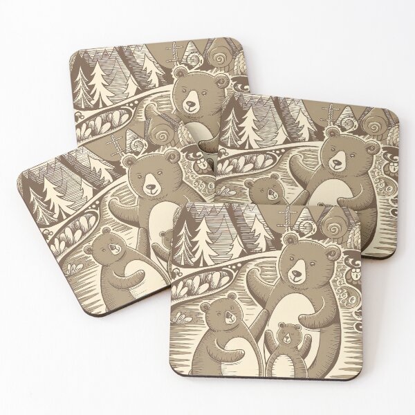 Item preview, Nature Family Painting Whimsical Wild Life Abstract Vintage Zentangle Art designed and sold by Witty Shirts.