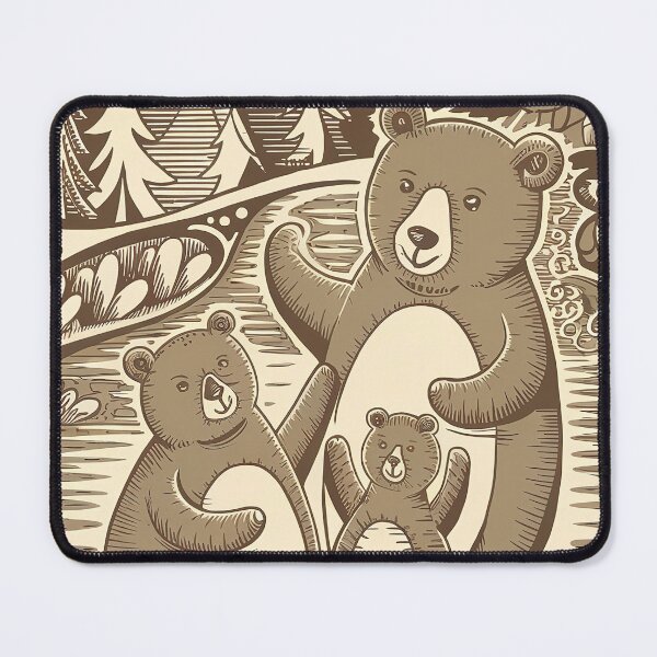 Item preview, Nature Family Painting Whimsical Wild Life Abstract Vintage Zentangle Art designed and sold by Witty Shirts.