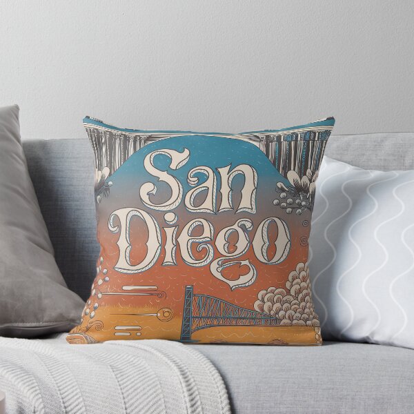 Item preview, San Diego Whimsical City Life Abstract Vintage Zentangle Art designed and sold by Witty Shirts.