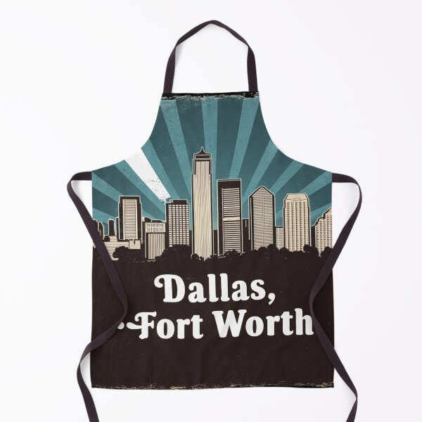 Item preview, Dallas Fort Worth Retro Blue downtown designed and sold by PhansCustoms.