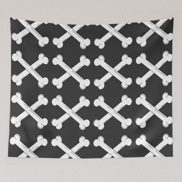 Item preview, Black Crossbones Pattern designed and sold by candycornsketch.