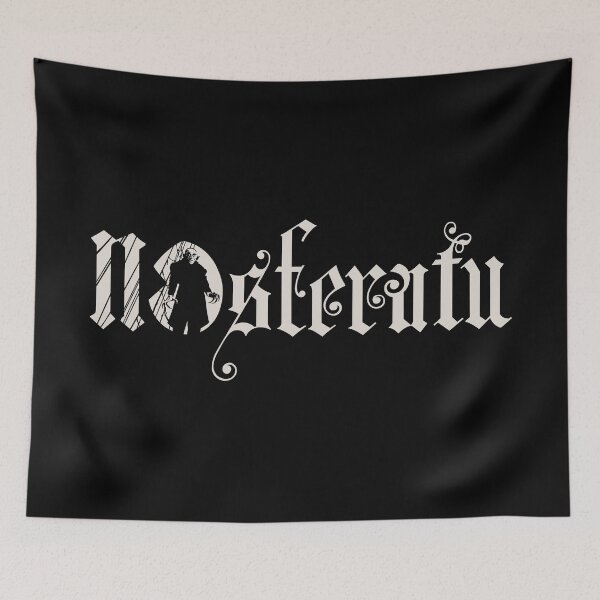 Item preview, Nosferatu minimalist title white designed and sold by LapinMagnetik.