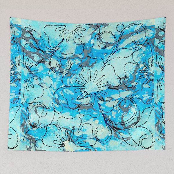 Item preview, Blue Flowers designed and sold by ViaARTfactory.