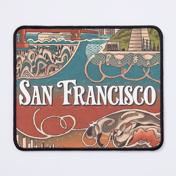 Item preview, San Francisco Whimsical City Life Abstract Vintage Zentangle Art designed and sold by Witty Shirts.