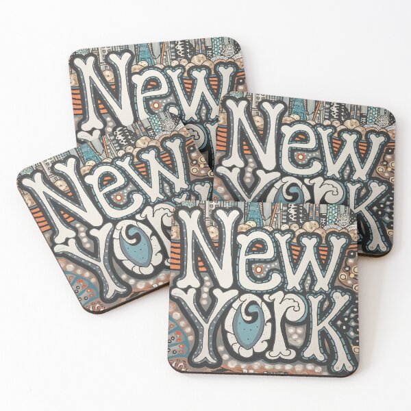 Item preview, New York Whimsical City Life Abstract Vintage Zentangle Art designed and sold by Witty Shirts.