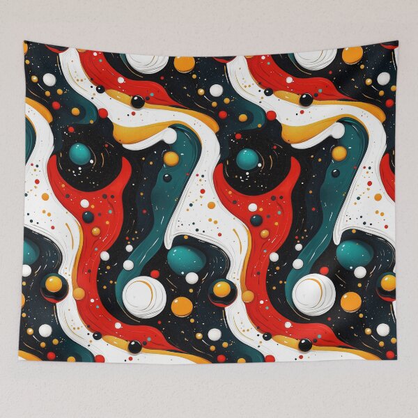 Item preview, Dynamic splashes and streaks in colorful abstractions designed and sold by Piotrek0001.
