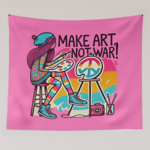 Item preview, Make art, NOT WAR!! designed and sold by Shs-Kenya.