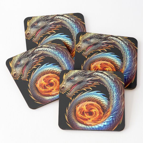 Item preview, sci-fi Fire snake dragon designed and sold by lightidea.