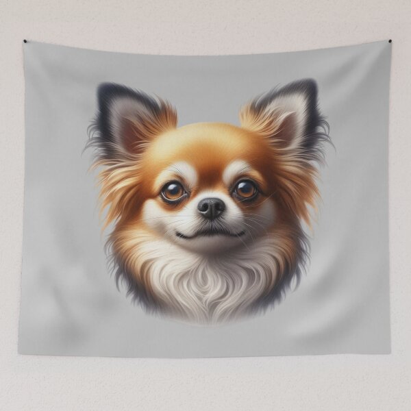 Item preview, Chihuahua longhair beautiful head designed and sold by Saxbys.