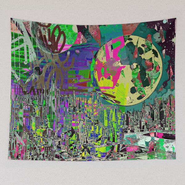 Item preview, The Burning City designed and sold by blackink-design.