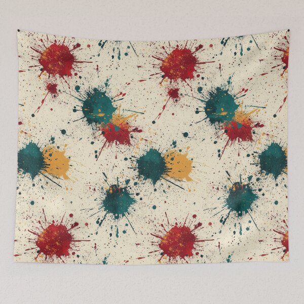 Item preview, Abstract chaos with splashes and vivid patterns designed and sold by Piotrek0001.