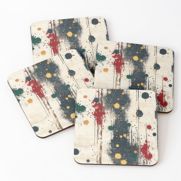 Item preview, Colorful streaks and dots in dynamic patterns designed and sold by Piotrek0001.