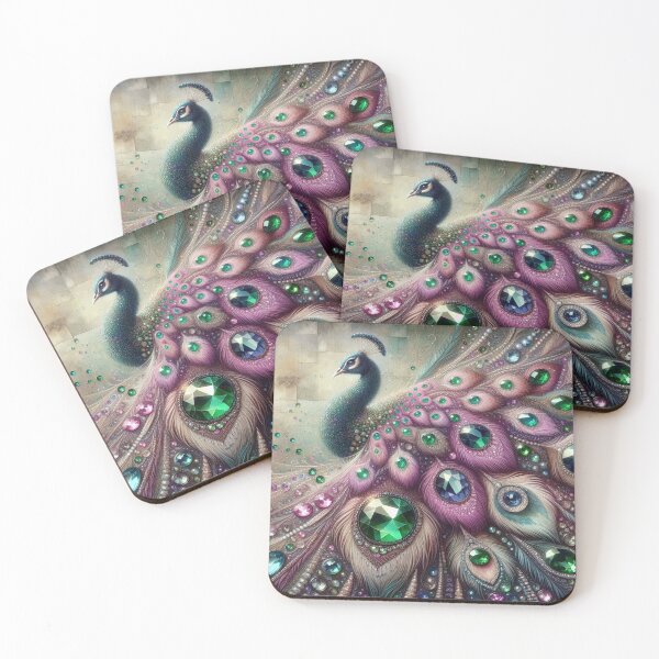 Item preview, Intricate Bejeweled Peacock Design designed and sold by purplesensation.