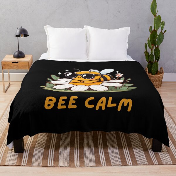 Item preview, Bee Calm - A Minimalist Design Representing Serenity and Nature designed and sold by Colorful-Garden.