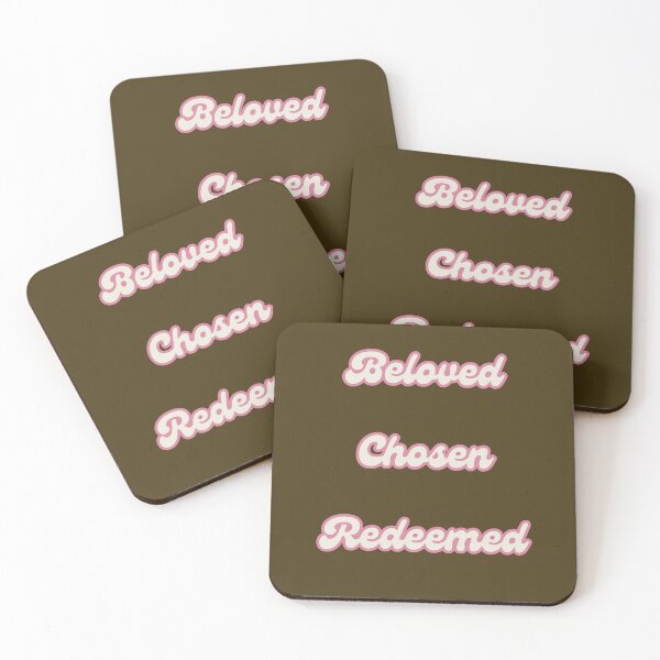 Item preview, Beloved, Chosen, Redeemed Christian Quote/Saying designed and sold by NoodleDoodleCo.