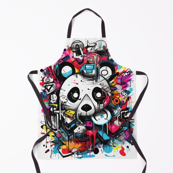 Item preview, Panda Spash Cartoon Wallart Graffitti designed and sold by Toms Tee.