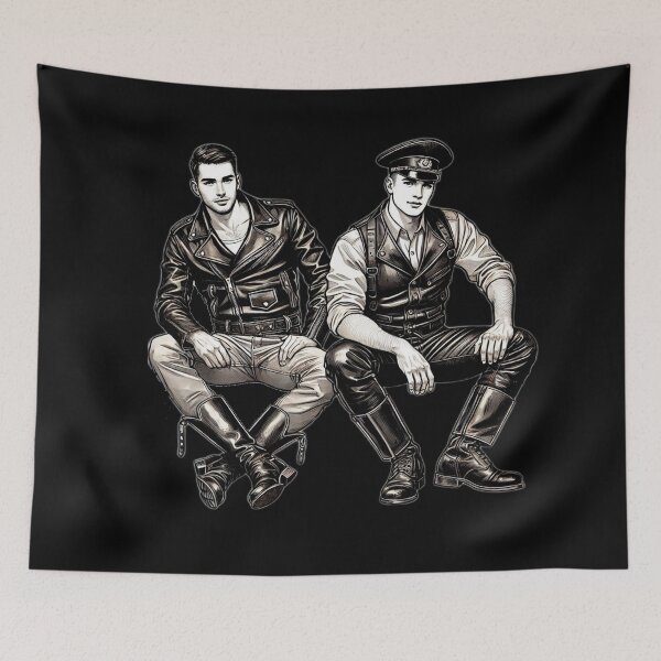 Item preview, 1940's Gay Russian Leather Daddies Leder Pride Freedomovich Collective Graphic Design designed and sold by ItsAKinkThing.
