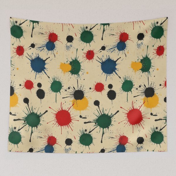 Item preview, Artistic chaos with vivid splatters and patterns designed and sold by Piotrek0001.