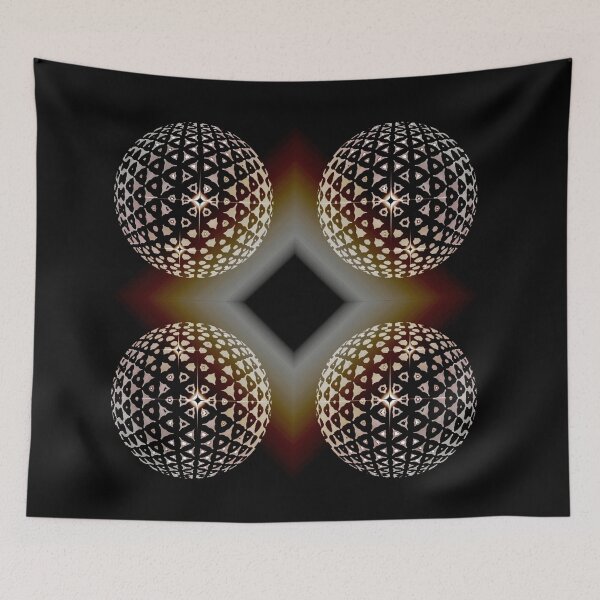 Item preview, Mosaic Spheres . 3D Illusion . Cosmic Connection . #2 designed and sold by Artistic63.