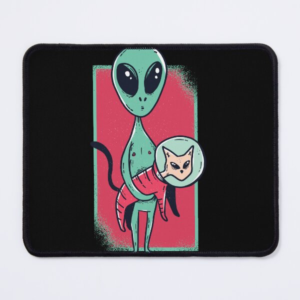 Item preview, Alien Astronaut with Cat Companion in Space designed and sold by TurtleDojo.