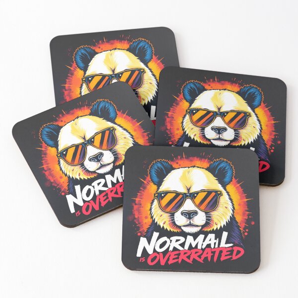 Item preview, Normal is Overrated Panda designed and sold by ArtizenAura.