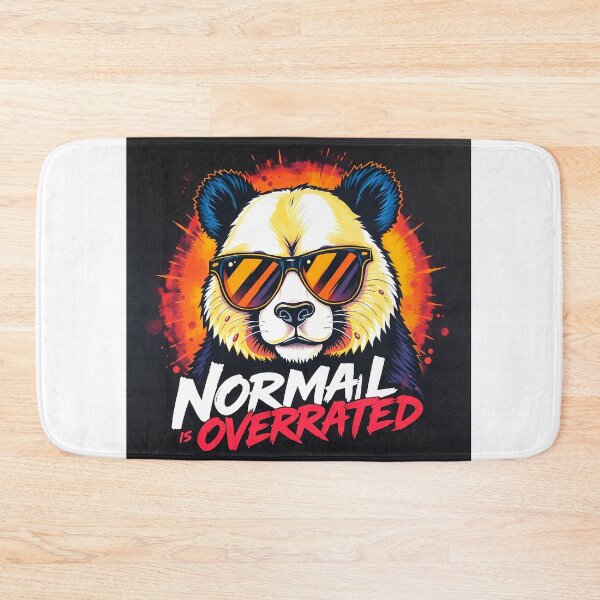 Item preview, Normal is Overrated Panda designed and sold by ArtizenAura.