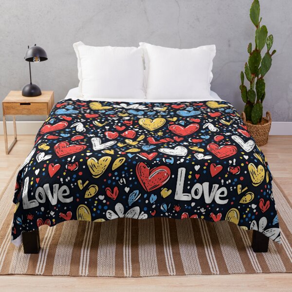Aperçu de l'œuvre Graffiti d'amour d'inspiration urbaine avec des motifs dynamiques créée et vendue par Piotrek0001.