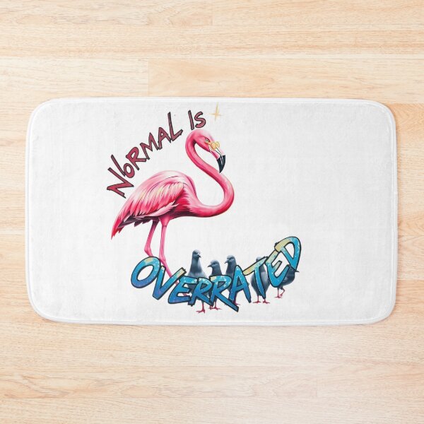 Item preview, Normal is Overrated Pink flamingo designed and sold by ArtizenAura.