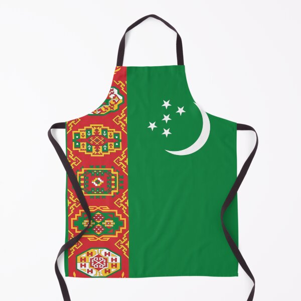 Item preview, Flag of Turkmen designed and sold by TinaJostDesigns.