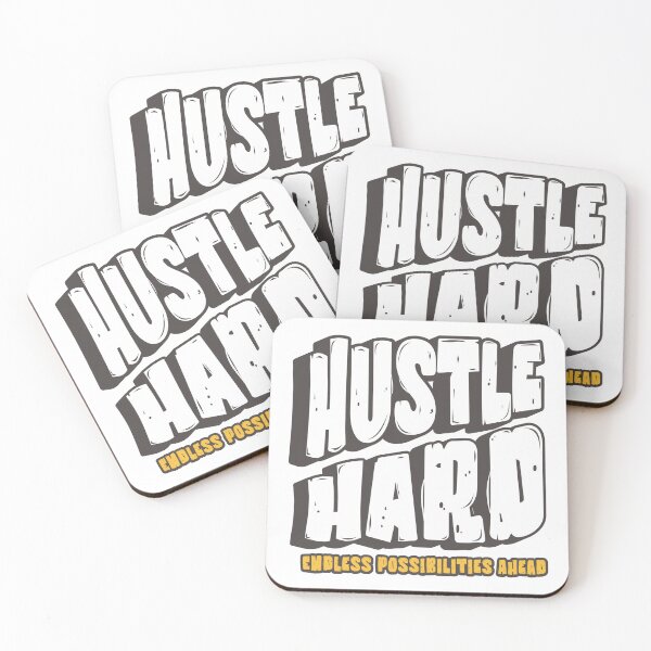 Item preview, Hustle Hard Motivational Typography  designed and sold by munochill.