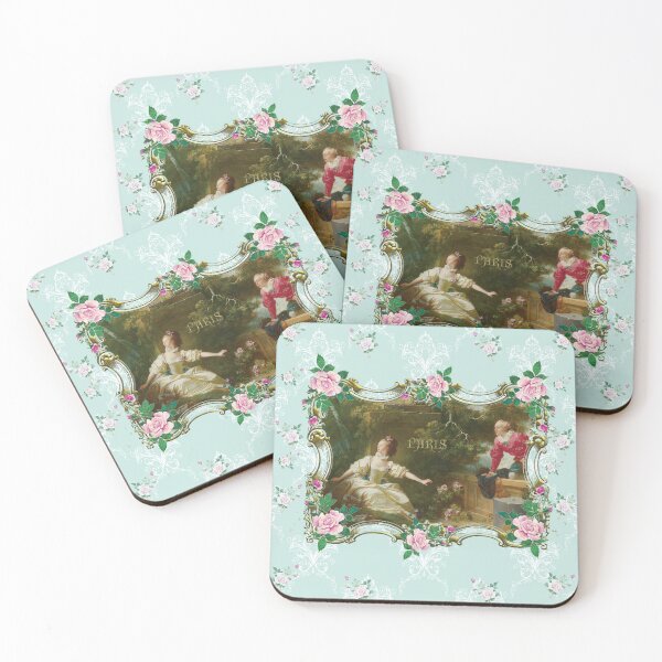 Item preview, Marie Antoinette Fragonard Green designed and sold by paperdelv.