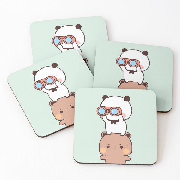 Item preview, Bubu And Dudu Spying With Binoculars designed and sold by PandaBearShop.