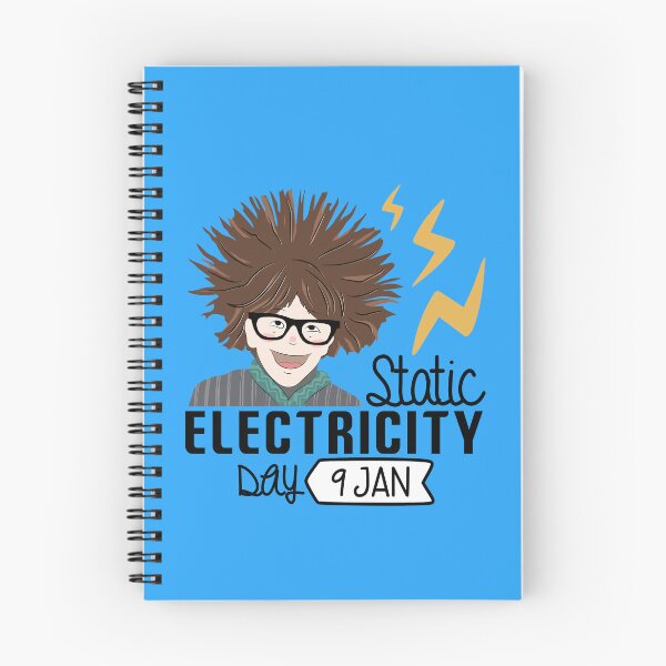 Item preview, 9 January Static Electricity Day - Wacky Holidays designed and sold by ChemicalXShop.