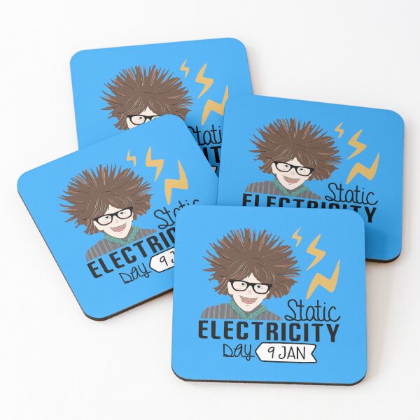 Item preview, 9 January Static Electricity Day - Wacky Holidays designed and sold by ChemicalXShop.