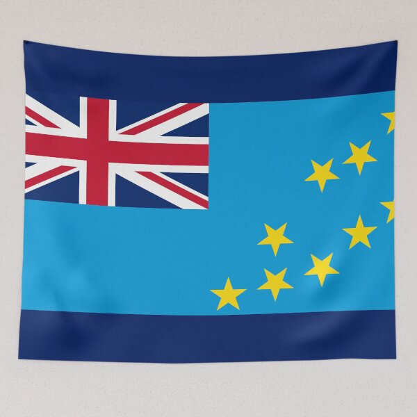 Item preview, Flag of Tuvalu designed and sold by TinaJostDesigns.