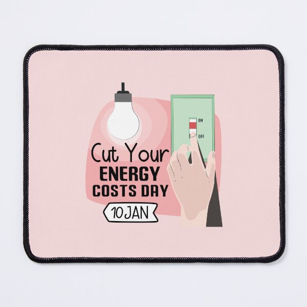 Item preview, 10 January Cut Your Energy Costs Day - Wacky Holidays designed and sold by ChemicalXShop.