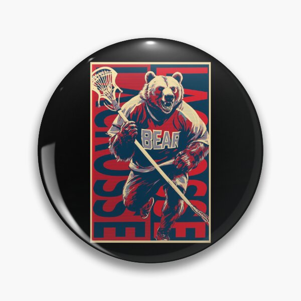 Item preview, Bear Lacrosse Player designed and sold by TrueArtsStore.