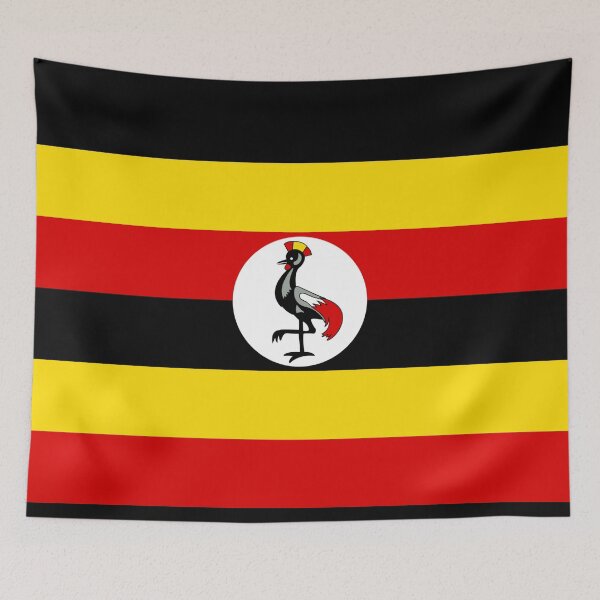 Item preview, Flag of Uganda designed and sold by TinaJostDesigns.