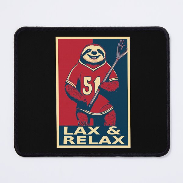 Item preview, Lax And Relax Funny Sloth Lacrosse Player Hope designed and sold by TrueArtsStore.