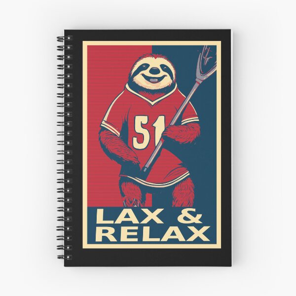 Item preview, Lax And Relax Funny Sloth Lacrosse Player Hope designed and sold by TrueArtsStore.