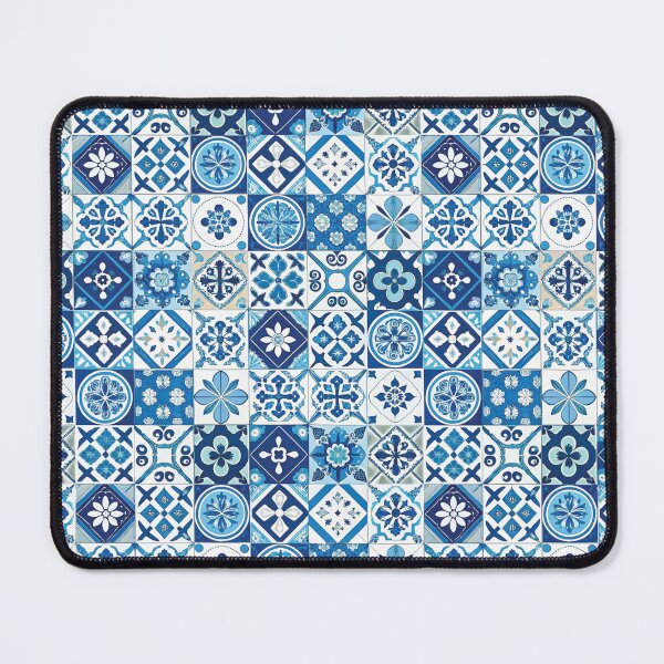 Item preview, Mediterranean Blues - Mediterranean tiles print designed and sold by hellcom.
